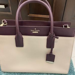 Kate Spade Satchel Color block purple